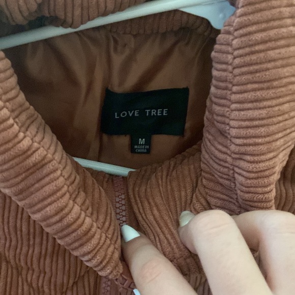 Dark(ish) pink puffer zip up - Picture 2 of 3